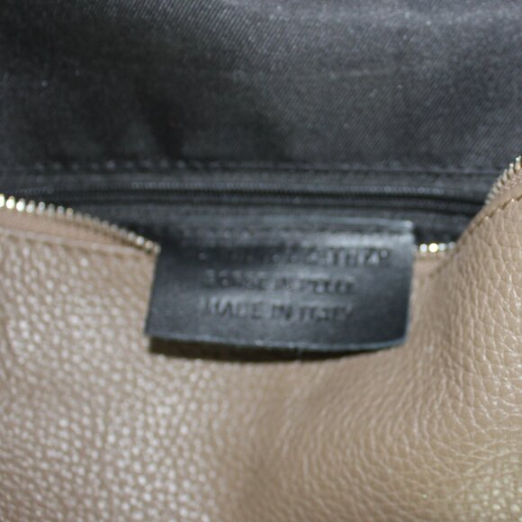 Borse in Pelle Genuine leather shoulder crossbody beige Sling bag Made in Italy - Picture 5 of 7